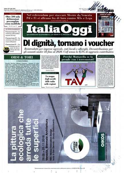 Italia oggi : quotidiano di economia finanza e politica